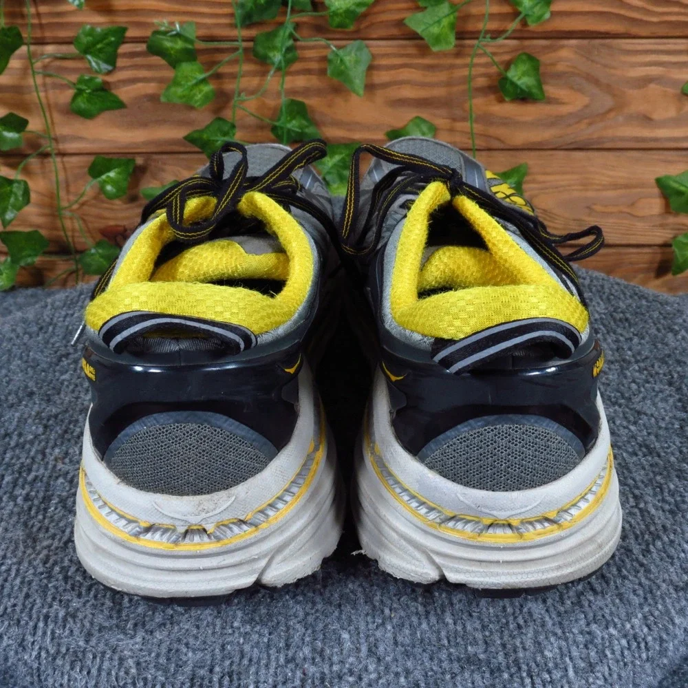 Hoka One One Stinson 3 ATR Mens Trail Running Shoes Size 11 Trail Grey Yellow